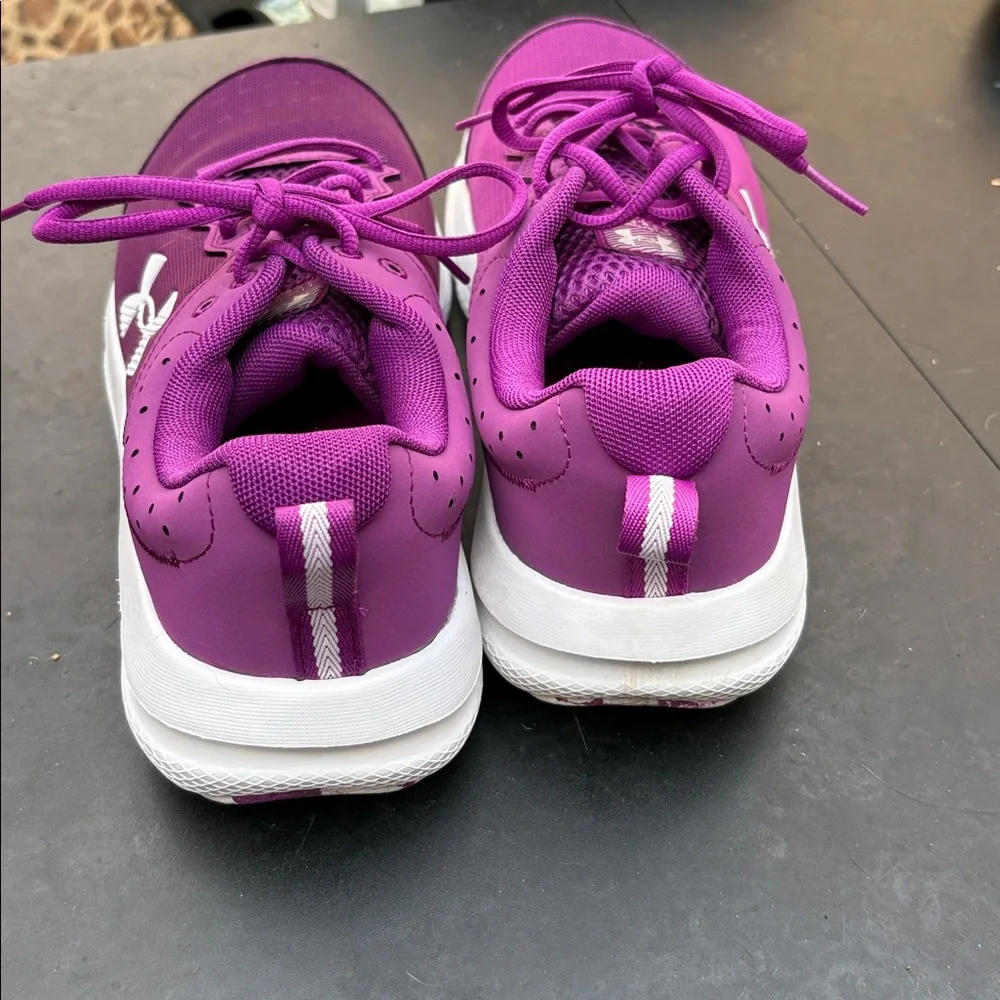 Under Armour Bright Purple Lightweight Running Shoes - Picture 3 of 7